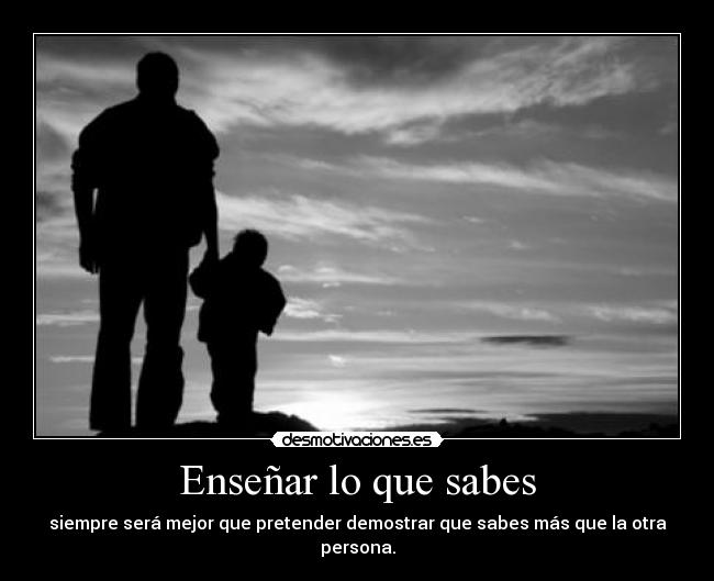 Enseñar lo que sabes - 