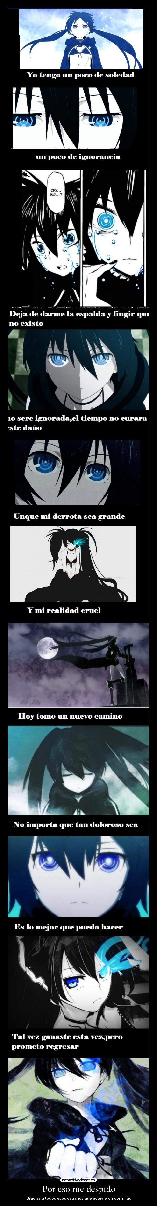 Por eso me despido - Gracias a todos esos usuarios que estuvieron con migo