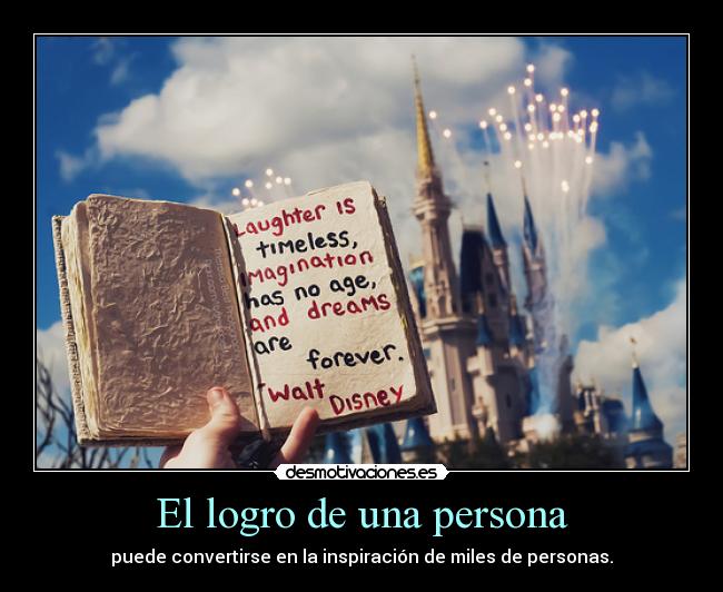 El logro de una persona - 