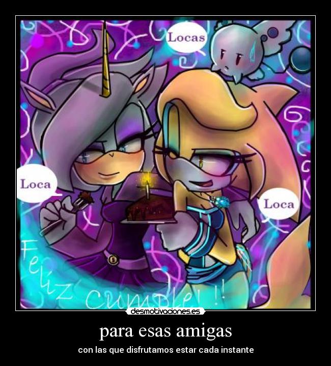 carteles bff chicas sonic desmotivaciones