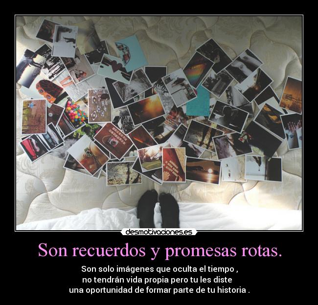 carteles recuerdos promesas vida desmotivaciones