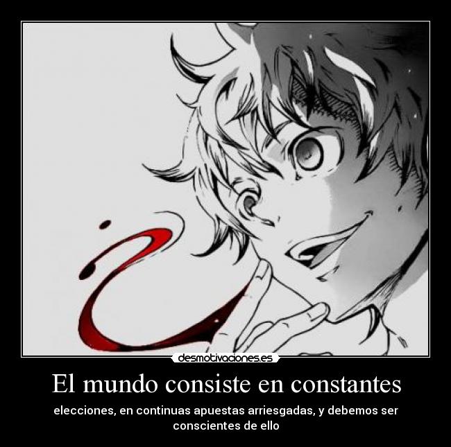 El mundo consiste en constantes -