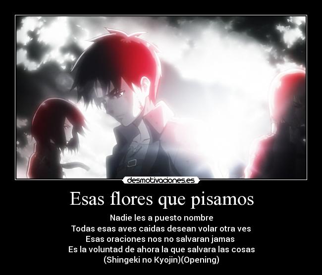carteles anime shingeki kyojin ooening espanol desmotivaciones