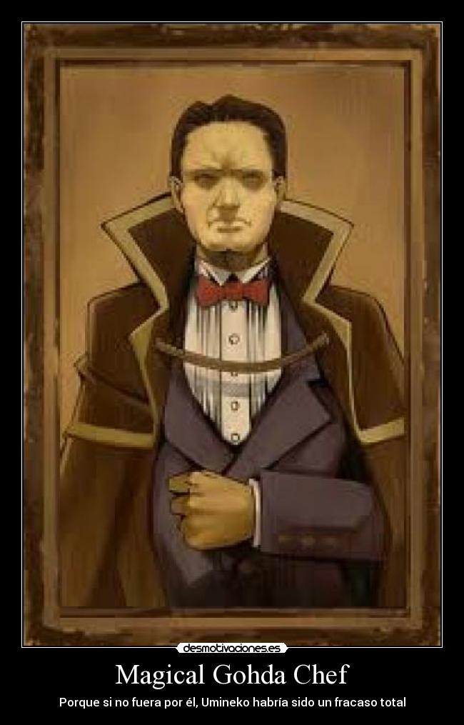 carteles magical gohda chef umineko naku koro desmotivaciones