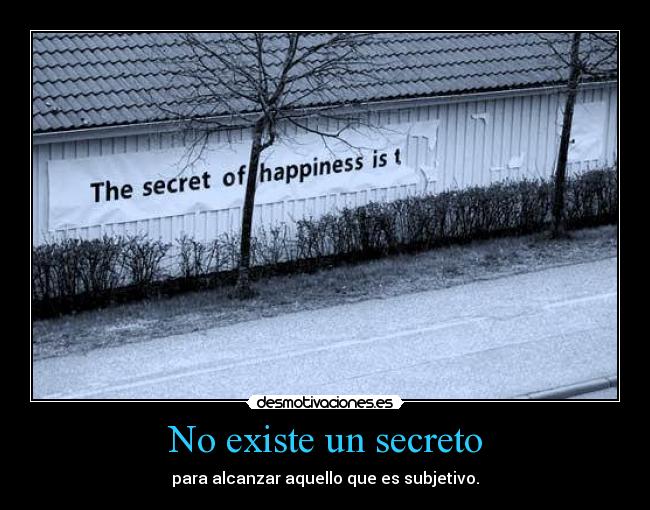 No existe un secreto - 