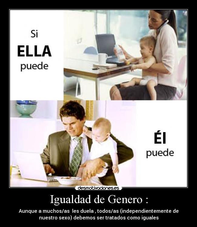 Igualdad de Genero : - 