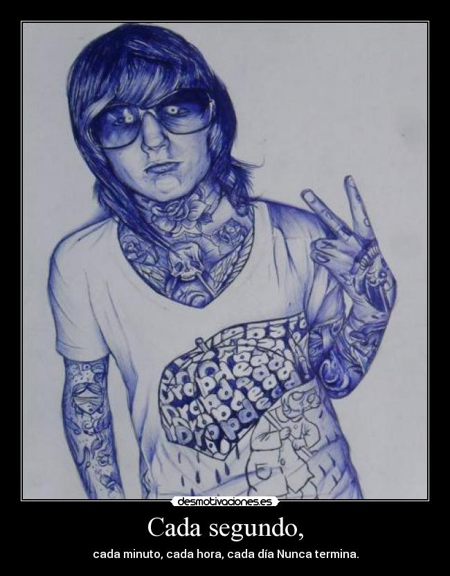 carteles dibujo mio oliver sykes boli bic desmotivaciones