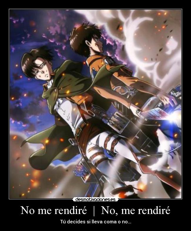 No me rendiré | No, me rendiré - Tú decides si lleva coma o no...