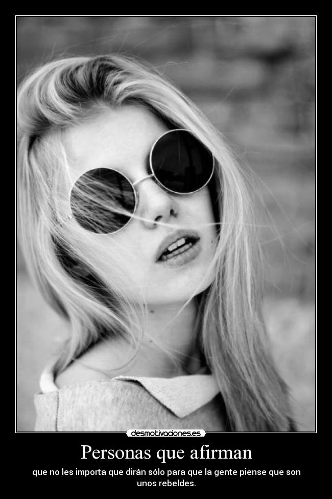 Personas que afirman - 