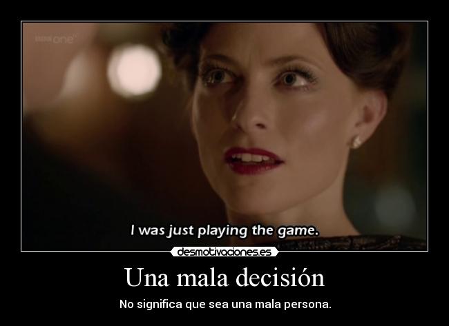 Una mala decisión - No significa que sea una mala persona.