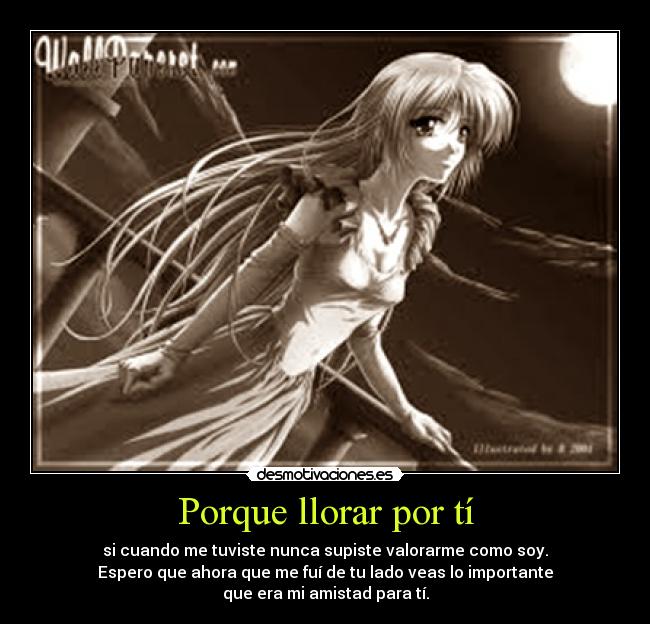 Porque llorar por tí - 