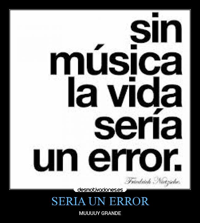 SERIA UN ERROR -