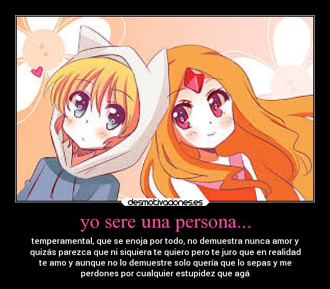 yo sere una persona... - 