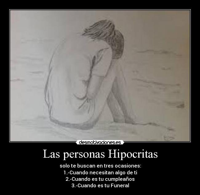 Las personas Hipocritas -
