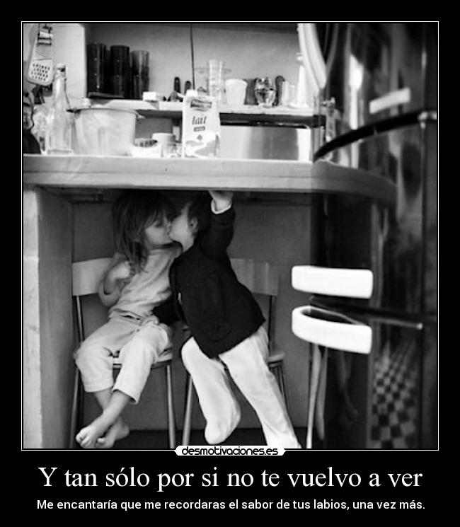Y tan sólo por si no te vuelvo a ver - 