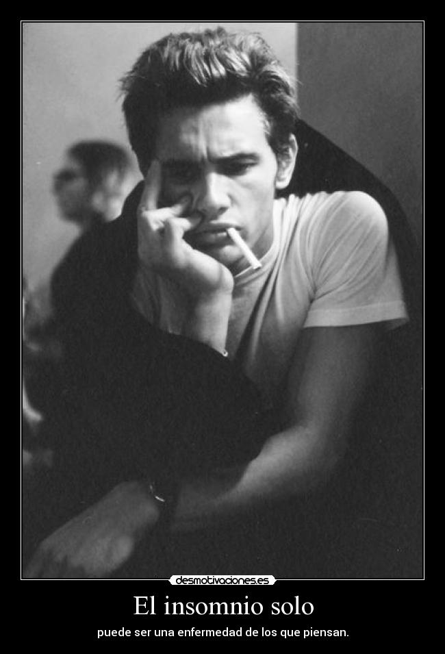 El insomnio solo - puede ser una enfermedad de los que piensan.