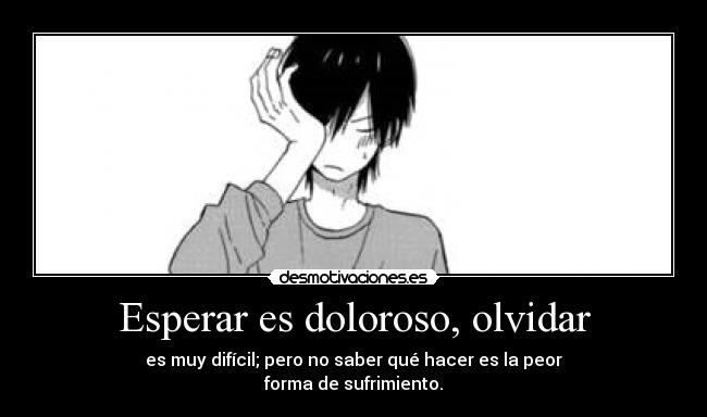 Esperar es doloroso, olvidar - 