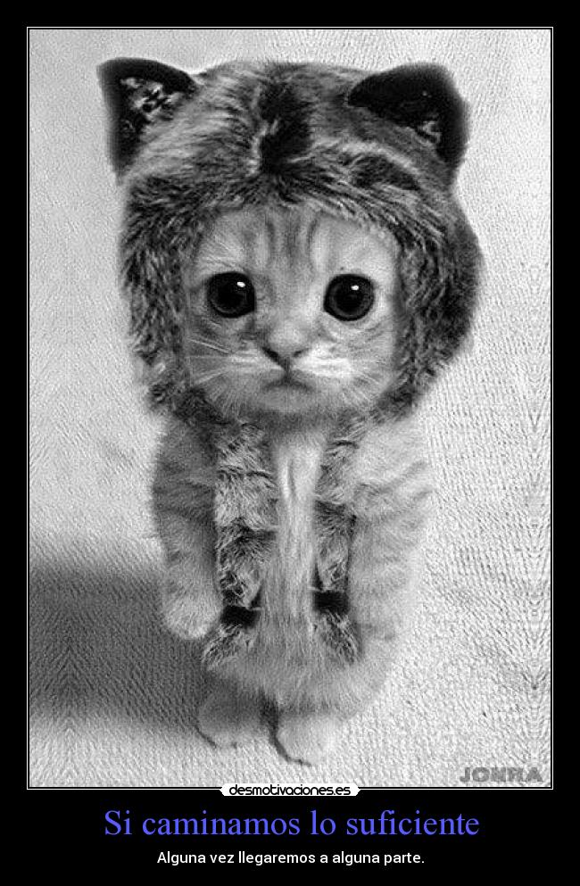 Si caminamos lo suficiente - Alguna vez llegaremos a alguna parte.