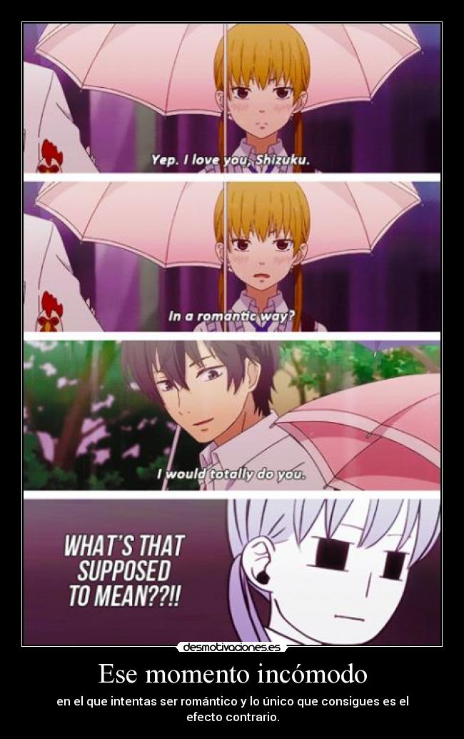 Ese momento incómodo -