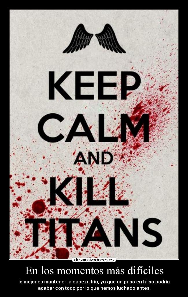 En los momentos más difíciles -