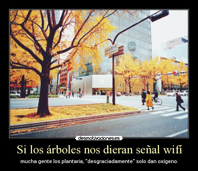 Si los árboles nos dieran señal wifí -