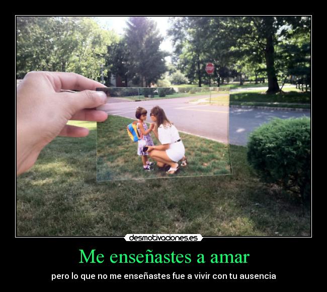 Me enseñastes a amar -