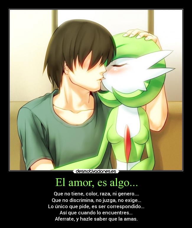 carteles amor amor pokemon humano gardevoir parejas extranas desmotivaciones