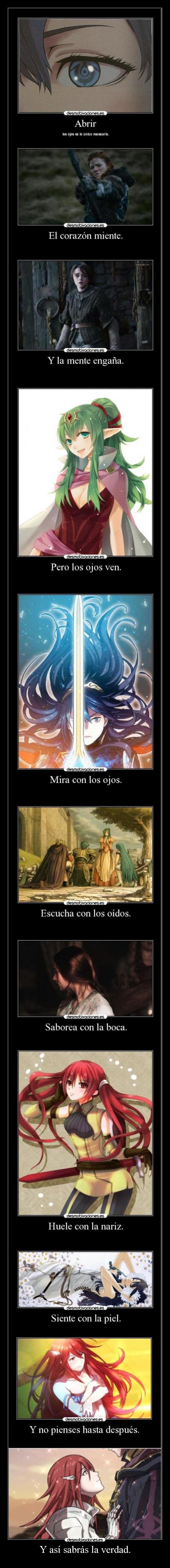 Y así sabrás la verdad. - 