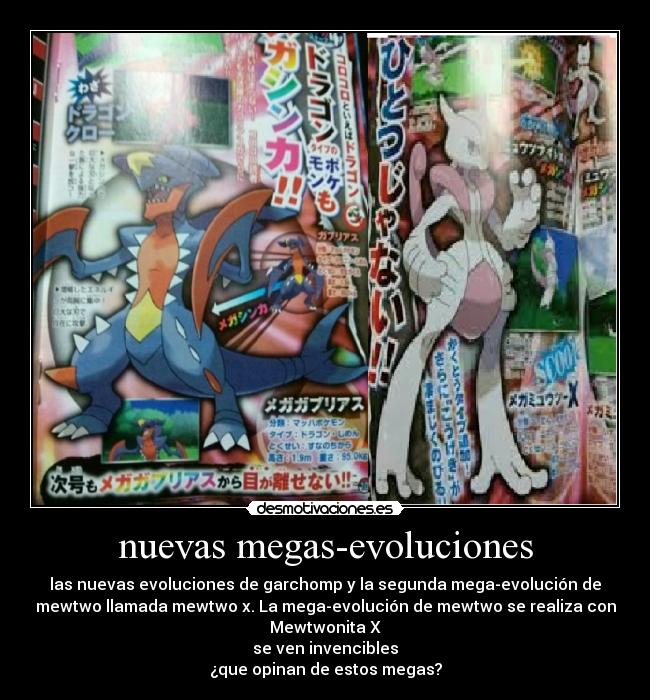 nuevas megas-evoluciones -