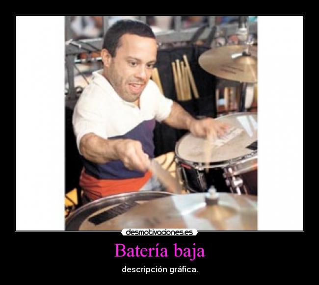 Batería baja - descripción gráfica.