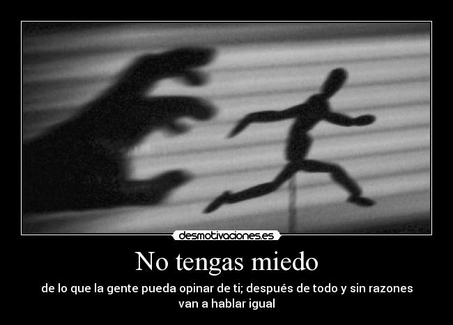 No tengas miedo - 