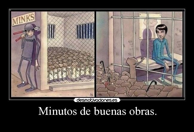 Minutos de buenas obras. -