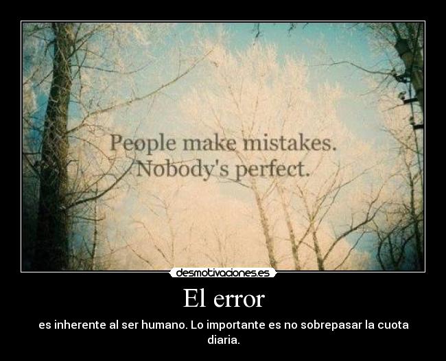 El error -