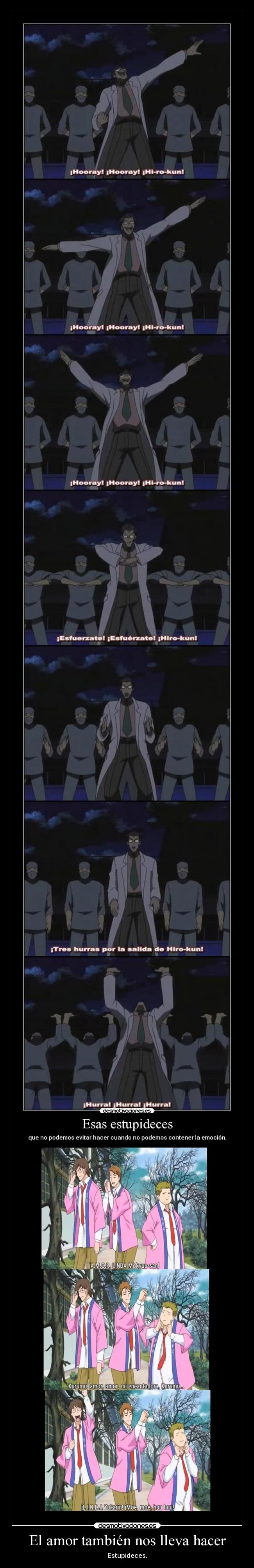 El amor también nos lleva hacer -