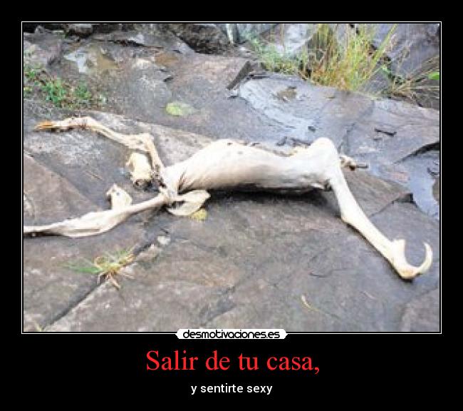 Salir de tu casa, - y sentirte sexy