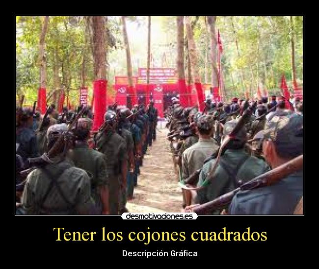 Tener los cojones cuadrados -