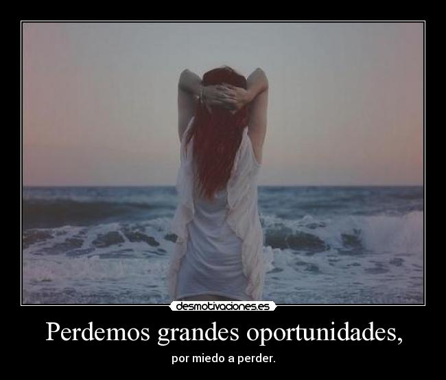 Perdemos grandes oportunidades, - 