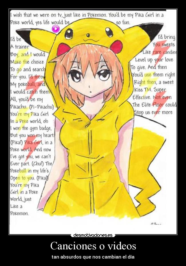 Canciones o videos - tan absurdos que nos cambian el día