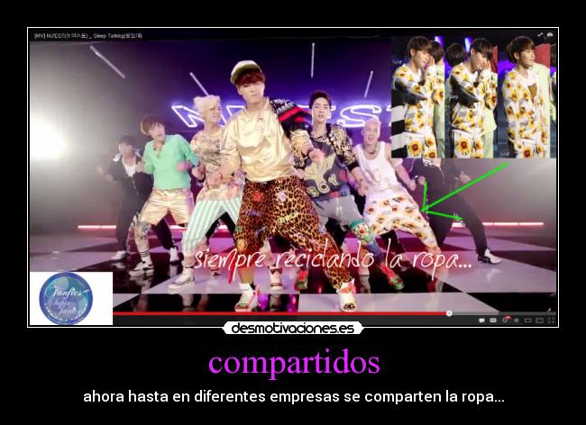 compartidos - ahora hasta en diferentes empresas se comparten la ropa...