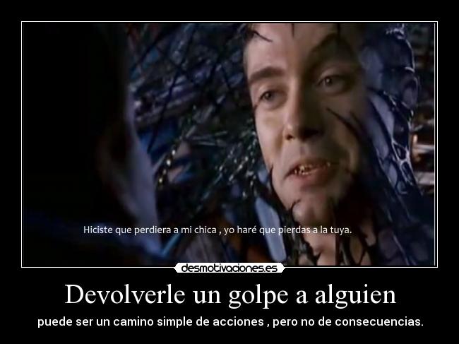 Devolverle un golpe a alguien - 