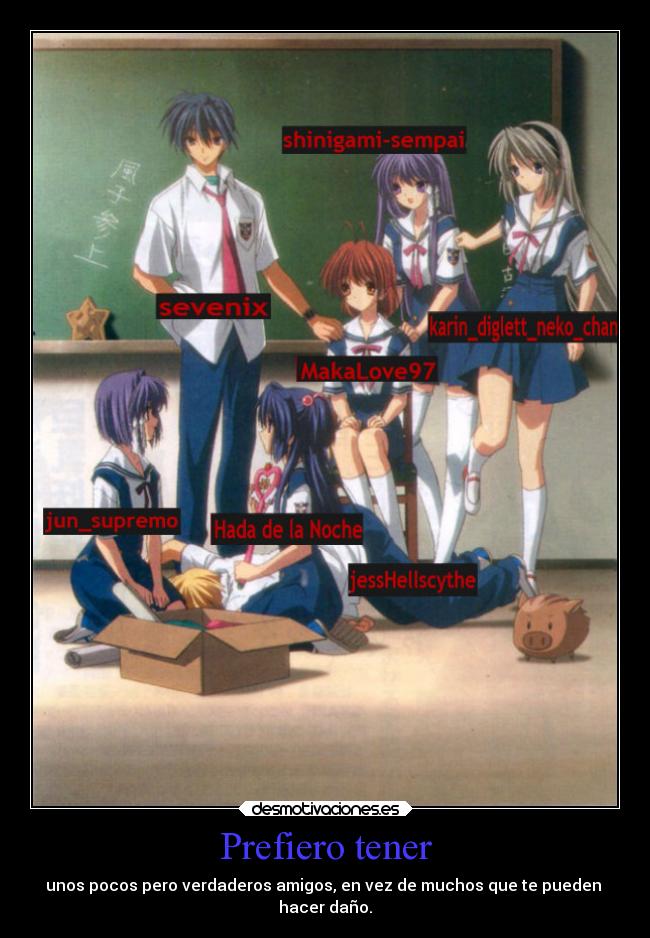 carteles amigos anime clannad sigo haciendo carteles asi otra vez jess piso desmotivaciones