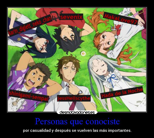 Personas que conociste -