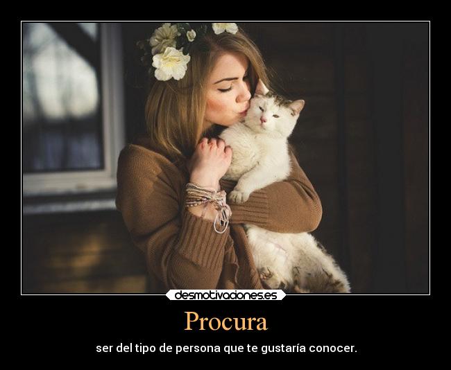 Procura - ser del tipo de persona que te gustaría conocer.