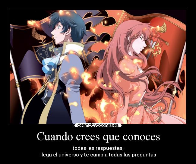 carteles anime siempre crees tener respuesta todo pero luego las preguntas son verdadero misterio desmotivaciones