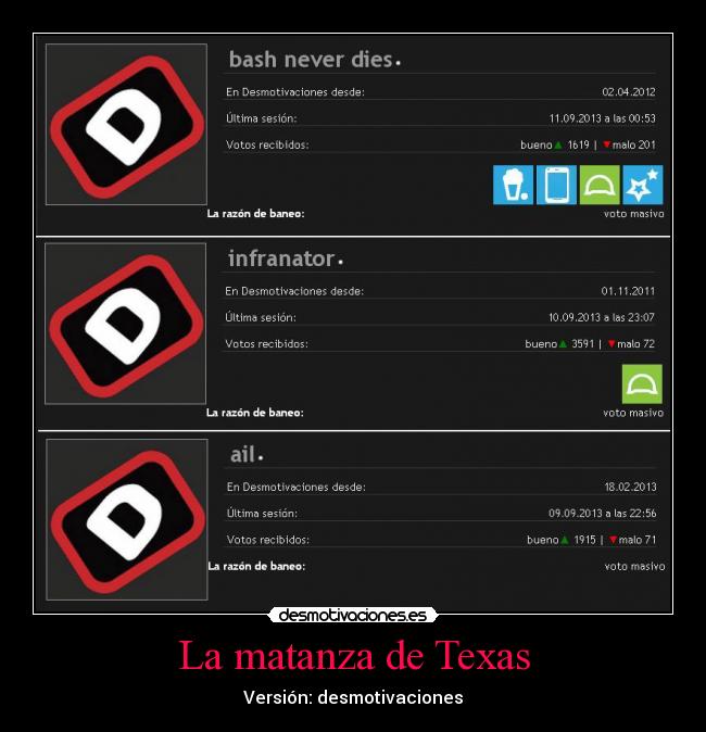 La matanza de Texas - Versión: desmotivaciones