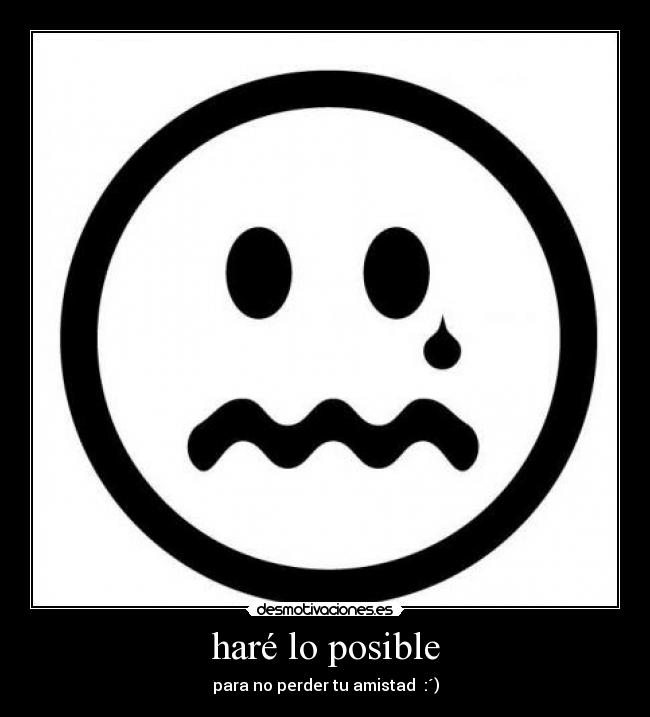 haré lo posible -