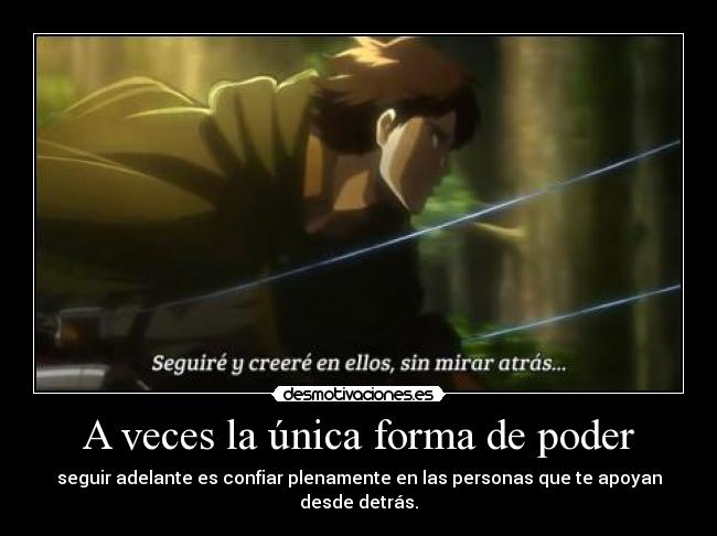 A veces la única forma de poder -