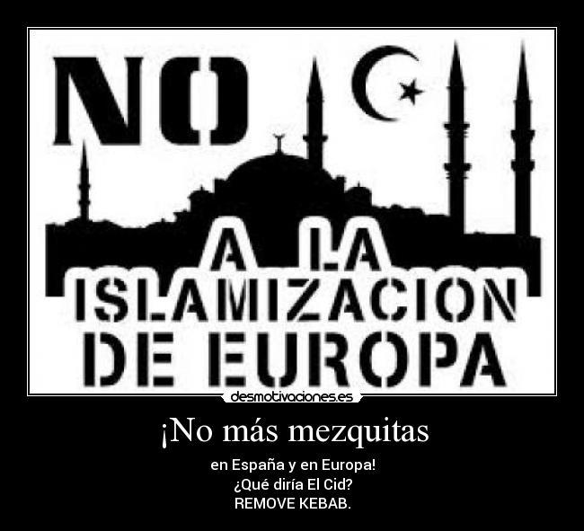 ¡No más mezquitas - 