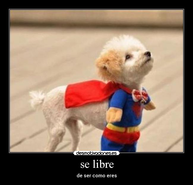 se libre - de ser como eres