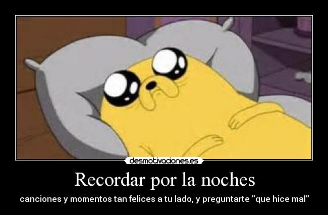 Recordar por la noches -
